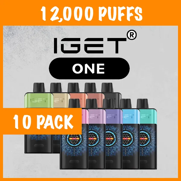 10 Pack - IGET One - 12000 Puffs
