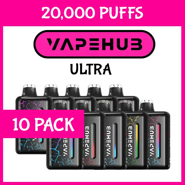 10 Pack - Vapehub Ultra - 20000 Puffs