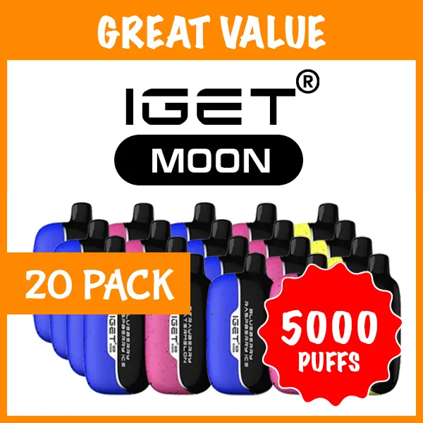 20 Pack - IGET Moon - 5000 Puffs