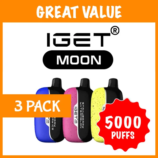 3 Pack - IGET Moon - 5000 Puffs