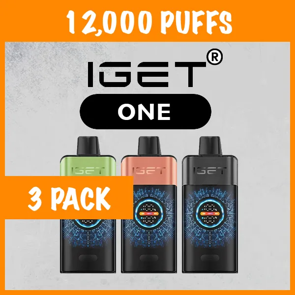 3 Pack - IGET One - 12000 Puffs