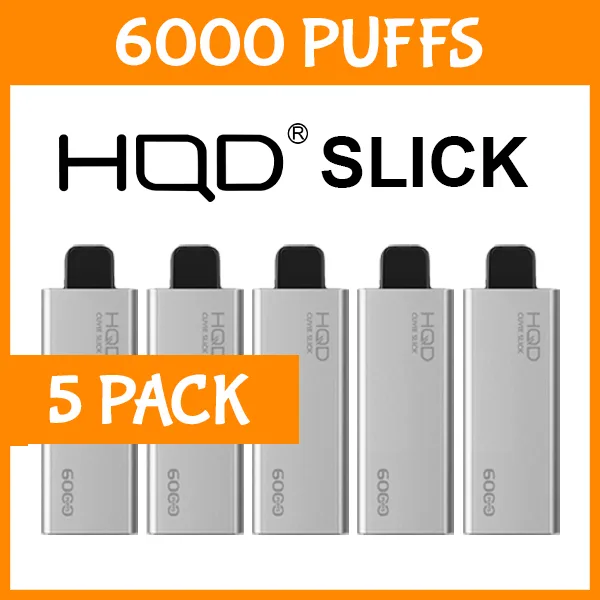 5 Pack - HQD Slick - 6000 Puffs