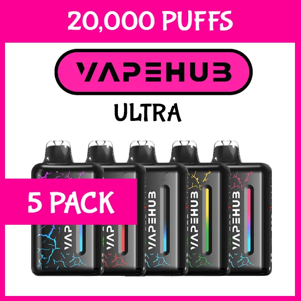 5 Pack - Vapehub Ultra - 20000 Puffs