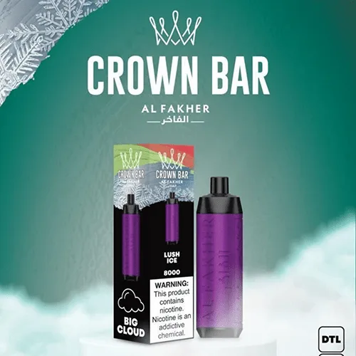 Alfakher Crown Bar Lush Ice - 8000 Puffs