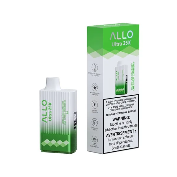 Allo Ultra 25K - Lemon Lime Cranberry