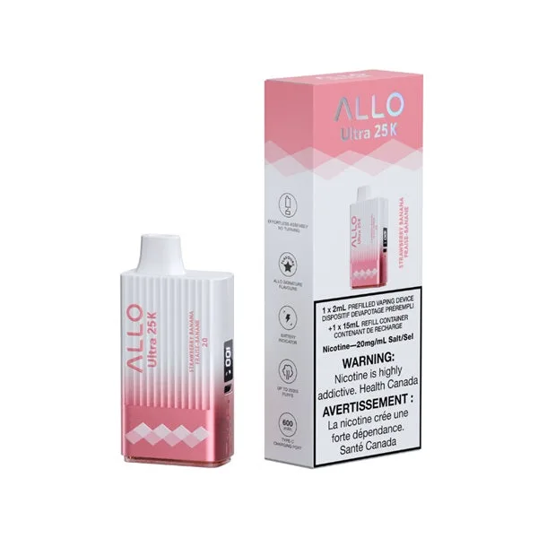 Allo Ultra 25K - Strawberry Banana