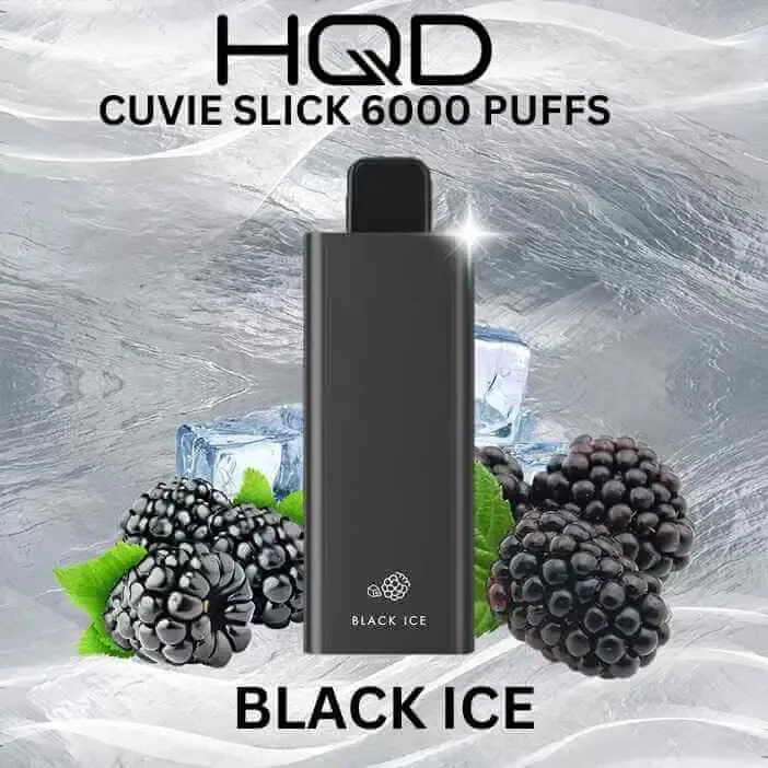 Black Ice - HQD Slick - 6000 Puffs