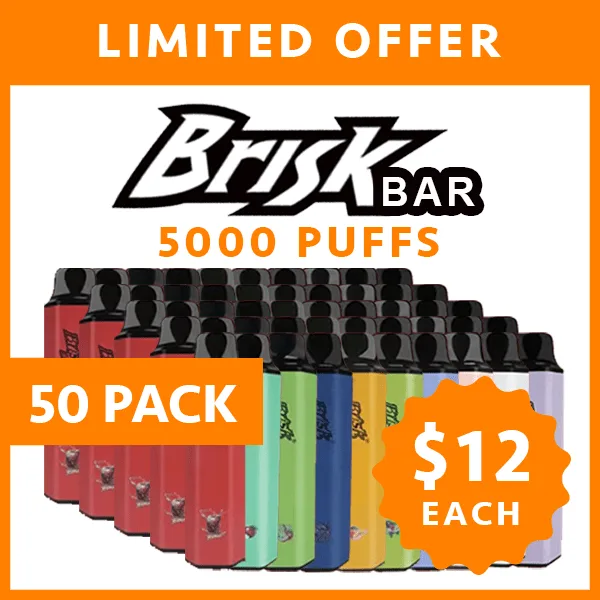 Brisk Bar - 5000 Puffs - 50 Pack