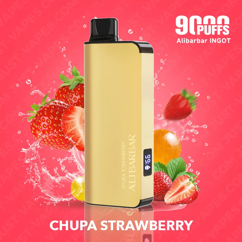 Chupa Chups Strawberry - Alibarbar Ingot - 9000 Puffs