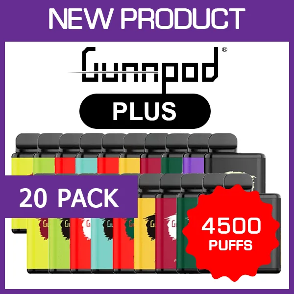 Gunnpod Plus - 4500 Puffs - 20 Pack