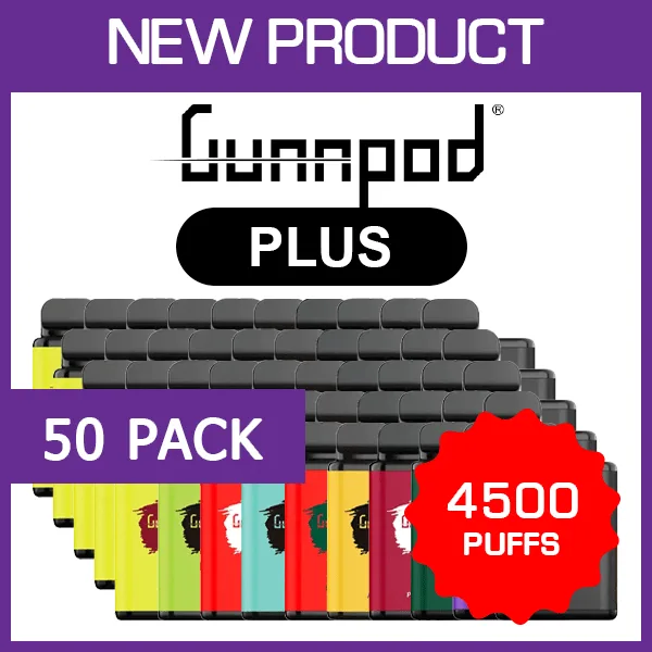 Gunnpod Plus - 4500 Puffs - 50 Pack