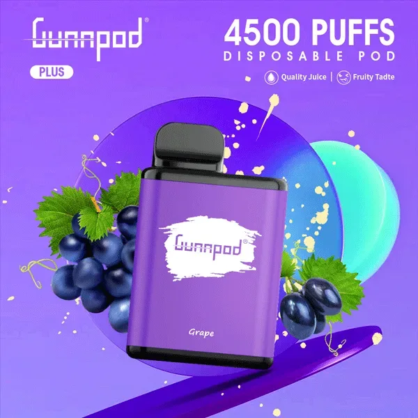 Gunnpod Plus Grape Ice - 4500 Puffs