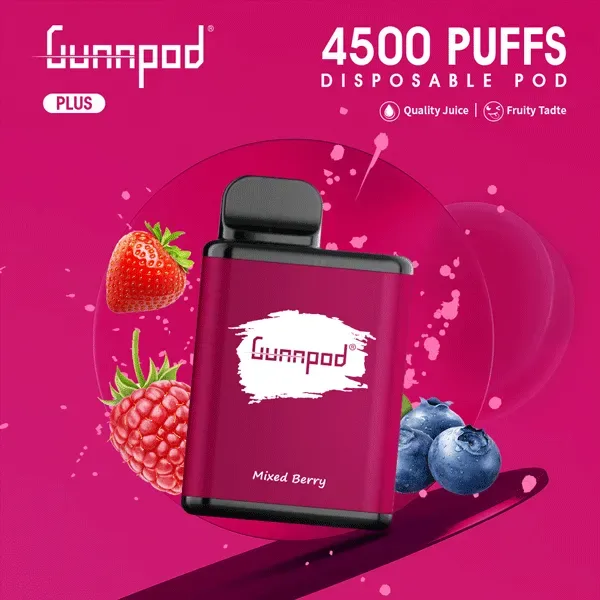 Gunnpod Plus Mixed Berry - 4500 Puffs