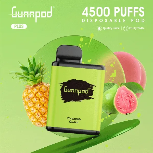Gunnpod Plus Pineapple Guava - 4500 Puffs